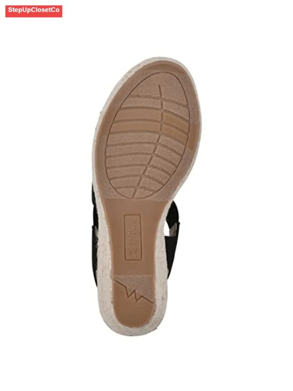 Jute Espadrille Platform Wedge Sandals Slingback Slip On Padded Insole